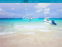 Tablet Screenshot of goreo.de